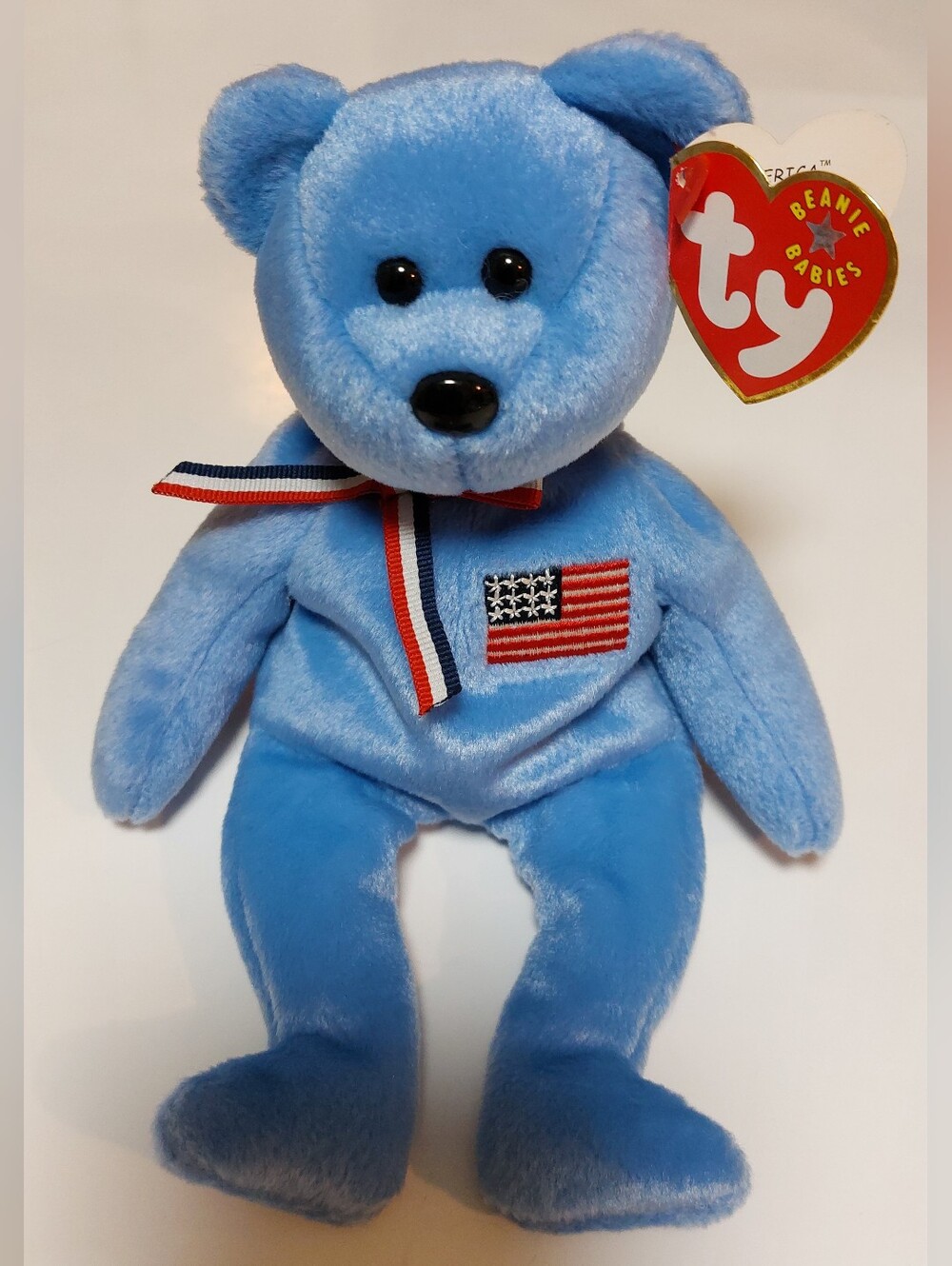 Rare-TY- Beanie Baby. "America"- (The Bear) 2001